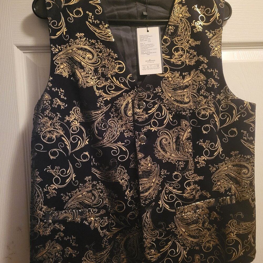 Black and Gold Vest